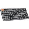 ProtoArc K90-A - Tastiera wireless compatta illuminata per Mac, Bluetooth QWERTZ, ricaricabile, silenziosa, compatibile con MacBook Pro/Air, iPad, iPhone