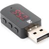 Generico Adattatore Bluetooth Auto USB - Trasmettitore FM Plug & Play con Display LED, Vivavoce e Microfono - Musica, Chiamate e Navigatore