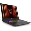 msi Vector 16 HX AI A2XWHG-427IT, Intel Core Ultra 9 275HX, Notebook Portatile (16) QHD+, 32GB DDR5-6400MHz RAM, 1TB SSD NVMe, RTX 5070 Ti 12GB GDDR7 Laptop GPU, Win 11 Home