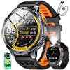 HIRREO GPS Smartwatch Uomo 1400 mAh Grande Batteria con Funzione Telefono, Monitor Frequenza Cardiaca/Sonno/Bussola/Barometro, Torcia LED, 120+ Modalità Sport,1.7″ HD Tracker Attività,Arancione