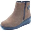 Cinzia Soft IV2609 Toffee Tronchetti per Donna in Nabuk Marrone con Doppia Lampo