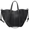 CORIOS Borsa a Mano Donna Borse a Spalla a Tracolla a Forma di Mezzaluna Grande Capacità Borsa per la Spesa PU Pelle Borse Secchiello Elegante Tote 2 Pezzi per Quotidiano Lavoro e Shopping Nero S