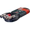 Stagg STC3 Cavo S Serie per Microfono 2 x Jack Fono, Gemello RCAm a XLRf, 3m