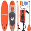 SereneLife Stand up Paddle Board Gonfiabile - Pagaia SUP Antiscivolo, Pompa, Cordino di Sicurezza e Accessori Giovani