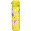 ION8 Borraccia leggera in acciaio, 600 ml/20 oz, Unicorni Gialli | Non isolata, Anti-perdita, Facile da aprire, Chiusura sicura, Lavabile in lavastoviglie, Borraccia in metallo