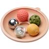 Taf Toys Tummy Time Adventure Balance - Vassoio da gioco con 5 palline sensoriali testurizzate, abilità motorie e stimolazione sensoriale, a partire dai 3 mesi in su