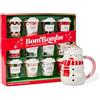 Thoughtfully BomBombs Mini Set Cioccolata Calda Natale - 12 Pz | 12 cacao ai gusti dessert come Rocky Road, Cookie Butter e Pumpkin Pie in confezione natalizia - di Thoughtfully