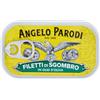 ANGELO PARODI - Filetti di Sgombro in Olio di Oliva, 14 Confezioni da 90g | Ricchi di Omega 3, Pesce Azzurro Selvaggio, Confezionati a Mano