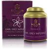 La Via del Tè Earl Grey Imperiale, Tè Nero Indiano Darjeeling Profumato al Bergamotto, Barattolo di Latta, 100g