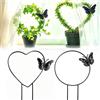 Gyiocill Supporto per Piante Rampicanti, Traliccio per Piante, Supporto per Vasi | 2 pezzi Traliccio da Giardino per Piante Rampicanti Metallo, per balcone e piante in Vaso, Montaggio Facile, 18x34cm
