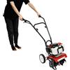 TCICOP Coltivatore da giardino a benzina, 52 cc, motozappa a 2 tempi | Motore a benzina con 4 lame in acciaio, 7000 giri/min, larghezza di fresatura 30 cm, per la lavorazione del suolo