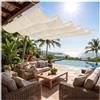 ACJSDGL Vela Ombreggiante Retrattile 3.5x6.5m Tenda Onde Impermeabile per Pergolato | Tenda a vela ondulata impermeabile offre freschezza e protezione.Montaggio semplice per balcone,giardino e piscina.