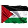 PAMORA Bandiera Palestina 90×150 cm - Poliestere Antivento e Resistente - Con 2 Occhielli in Metallo per Interno ed Esterno - Ideale per Balcone e Tifosi