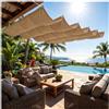 ACJSDGL Vela Ombreggiante Retrattile 3.5x6.5m Tenda Onde Impermeabile per Pergolato | Tenda a vela ondulata impermeabile offre freschezza e protezione.Montaggio semplice per balcone,giardino e piscina.
