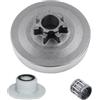 ZAMDOE Tamburo Frizione 0,325-7T per Motosega Cinese 4500 5200 5800 45cc 52cc 58cc Campana Frizione Tamburo pignone ingranaggio a Vite Senza fine Ricambio concuscinetto Frizione Passo 3/8 7 Denti
