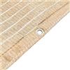 Generic Telo Ombreggiante Beige con Occhielli, Rete Ombreggiante 60% per Giardino | Panno Ombra, Vela Ombreggiante Esterno, per Giardino, Balcone e Terrazza, Tessuto HDPE Traspirante(6.6' x 10' (2x3.0m))