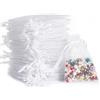 Carehabi Organzasäckchen 50 sacchetti in organza, 7 x 9 cm, sacchetto regalo in organza, sacchetto per gioielli, sacchetti per matrimonio, lavanda, bomboniere nuziali