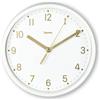 Hama Orologio da tavolo Madeira (Orloggia da appoggio o da appendere, senza ticchettio, orologio al quarzo silenzioso, Ø 16 cm, analogico, lancette ore minuti e secondi dorati, batteria inclusa