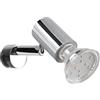 Trio Leuchten Faretto da bagno Lorenzo 283500106, metallo cromato, lampadina esclusiva GU10