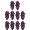 vepoty Uva artificiale 10 pezzi di grappoli d'uva realistici Simulazione di frutti finti Puntelli di frutta per la decorazione di matrimoni di feste a casa