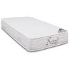 BCS Home&Sleep Nobus Materasso 80 x 200 cm, materasso a molle insacchettate a 7 zone | 2 gradi di durezza media/rigida, altezza 25 cm, fili d'argento nel rivestimento, traspirante, certificato Oeko-Tex e CertiPUR