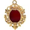 Holyart Ostensori, Teche, Reliquiari Metallo: Reliquiario da Parete con Gancio Ottone Dorato 11 cm