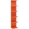 Rebecca Mobili Ziven - Libreria, Scaffale 6 Ripiani | Stile Moderno, Da Montare, MDF Resistente, 6 Livelli di Stoccaggio, Design Verticale