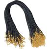 Danlai Collane a Cordone Di Cera Catena Catena 20pcs Catena Di Collana Corda in Pelle Intrecciata Con Aragosta Dorate Per Fare Gioielli Fai Te