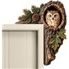 Generico Decor Angolo Porta Cavità Albero, Ornamento Angolo Porta Animali Legno | Decorazione Cornice Porta Animaletti Bosco Legno, Carinos Ornamento Angolare Tronco Albero, Per Arredamento Casa