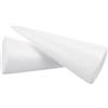 PLAFOPE Materiale Sintetico 2 Pezzi in Polistirolo Bianco Forma a Cono Facile da Colorare e Incollare per Bambino Bambina per Lavoretti Creativi e Decorazioni la Casa la Scuola