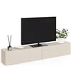 IDMarket - Mobile TV sospeso ELIO 180 cm 2 ante beige