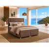 Best For Home Trinity K-3 - Letto a molle, 140 x 200 cm, con topper e vano | Comodo letto a molle con materasso a molle Bonell H3, topper, testiera imbottita e pratico vano portaoggetti.