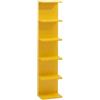 Rebecca Mobili Lumen - Libreria, Scaffale 6 Ripiani | Stile Moderno, Da Montare, MDF Resistente, 6 Livelli di Stoccaggio, Design Verticale