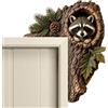 Generico Decor Angolo Porta Cavità Albero, Ornamento Angolo Porta Animali Legno | Decorazione Cornice Porta Animaletti Bosco Legno, Carinos Ornamento Angolare Tronco Albero, Per Arredamento Casa