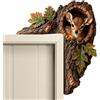Generico Decor Angolo Porta Cavità Albero, Ornamento Angolo Porta Animali Legno | Decorazione Cornice Porta Animaletti Bosco Legno, Carinos Ornamento Angolare Tronco Albero, Per Arredamento Casa
