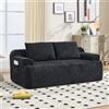 Yabunzel Cloud Sofa - Divano modulare a 2 posti, con memory foam e cuscino, colore | Divano letto imbottito e divano in velluto a coste con seduta bassa, 2 cuscini, nucleo a molle, morbido e senza montaggio