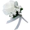Ayrsjcl Boutiners Artigianali Con Spillo Per Lo Sposo Groomsmen Bride Fiore Artificiale Decorazioni Di Nozze Per Gli Uomini Donne