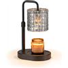 Staymoment Scalda candela elettrica: lampada profumata per candela | Lampada scalda candela regolabile in altezza, con timer e dimmer per oli essenziali, regalo per donne