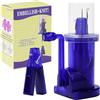 LetCart Macchina da Maglieria Manuale, Mini Macchina da Maglieria Manuale in Plastica, Macchina da Maglieria A Mano per Calze, Gioielli, Braccialetti, Cappelli, Fai da Te (Blu Navy)