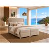 Best For Home Letto a molle Trinity K-3 con materasso a molle Bonell, H3 e 7 cm, in schiuma PUR, con meccanismo a molla, letto a molle, 200 x 200, letto imbottito 200 x 200, letto matrimoniale 200 x
