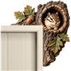 Generico Decor Angolo Porta Cavità Albero, Ornamento Angolo Porta Animali Legno | Decorazione Cornice Porta Animaletti Bosco Legno, Carinos Ornamento Angolare Tronco Albero, Per Arredamento Casa