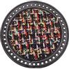 ULTECHNOVO Base Rotonda per Borsa Fai da Te 18 Cm in Pelle Artificiale e Tessuto, Protezione Fondo Borsa, Accessorio Sicuro per Borse Intrecciate e Uncinetto, Colore Nero
