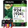 CARTUCCE MULTIPACK 924 XL 8132E PER STAMPANTI HP COMPATIBILI E ORIGINALI