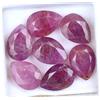 Gemsmyriad Non Trattato 60.10 CT Naturale Burma Rosa Rubino 7 Pezzi Certificato Pera Taglio