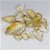 Egemdiamond Intagli Foglia Citrino Naturale Giallo Brasile 16pz 50.63ct 27x17mm