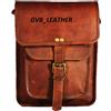 Fatto a mano Borsa A Spalla A Tracolla Verticale In Vera Pelle Marrone Vintage Da Donna