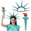Generico Fascia per capelli da per donna, torcia della Statua della libertà e | copricapo a corona, novità per capelli per costumi cosplay di Halloween per giochi di ruolo in maschera