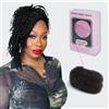 QUEEN VIRGIN REMY QVR - Capelli umani Afro Kinkys Bulk, oltre l'80% sono i capelli più lunghi (migliorati), per extension dreadlock, riparazione e intrecciatura, nero naturale, 45,7 cm, 50 g