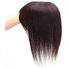 CHHYU Topper Per Capelli Con Frangia 100% Veri Capelli Umani Per Donne 12x13 Cm Base In Rete Toupet Clip In Per Capelli Che Si Assottigliano (Colore: Marrone, Dimensione: 25cm)