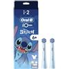 Oral-B iO Kids 6+ Disney Stitch - Testine di ricambio originali per spazzolini elettrici Oral-B iO Kids, delicati su denti e gengive traballanti, dai 6 anni in su, 2 pezzi